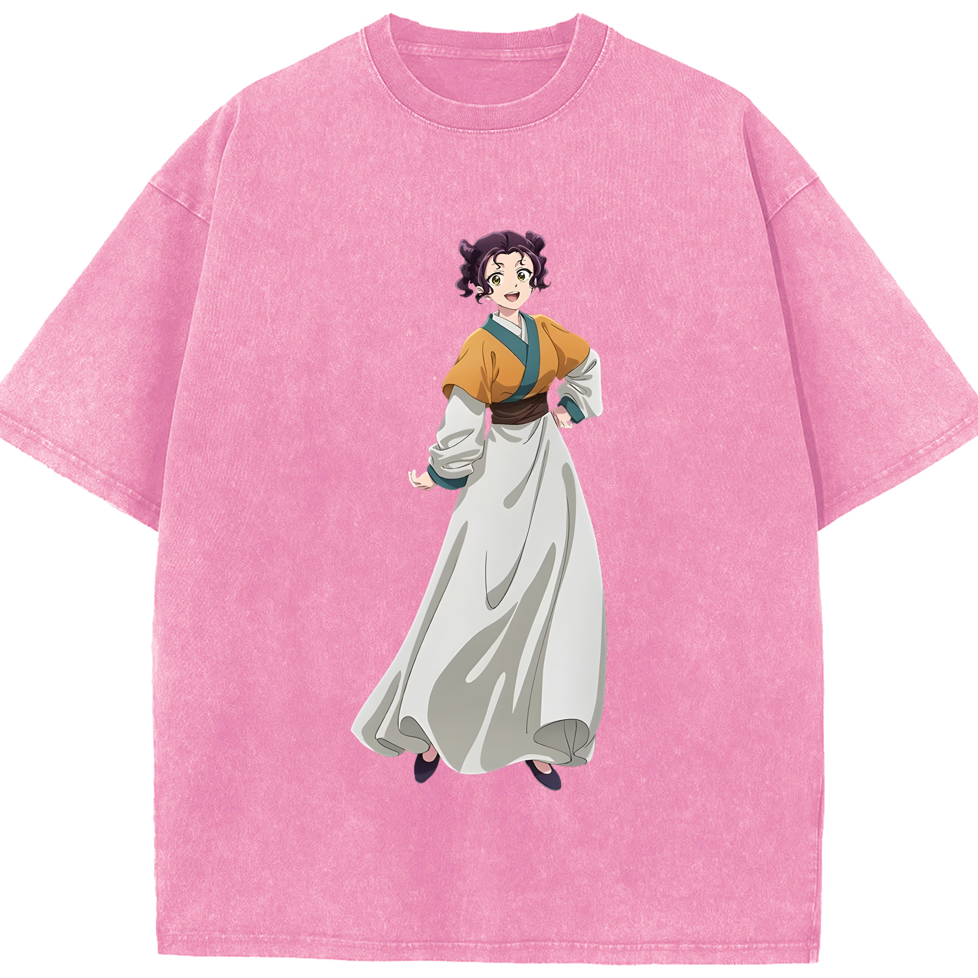 （画像用） 薬屋のひとりごと The Apothecary Diaries 綿100% ヴィンテージ風 半袖Tシャツ（フロントプリント）